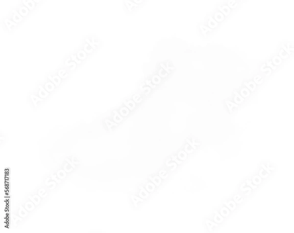 Fototapeta Isolated PNG cutout of a cloud on a transparent background, ideal for photobashing, matte-painting, concept art