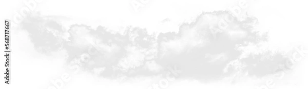 Obraz Isolated PNG cutout of a cloud on a transparent background, ideal for photobashing, matte-painting, concept art

