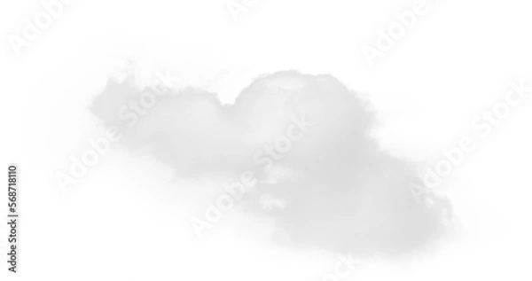 Obraz Isolated PNG cutout of a cloud on a transparent background, ideal for photobashing, matte-painting, concept art
