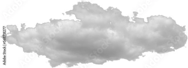 Obraz Isolated PNG cutout of a cloud on a transparent background, ideal for photobashing, matte-painting, concept art
