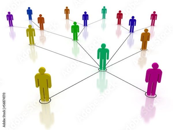 Fototapeta Social network