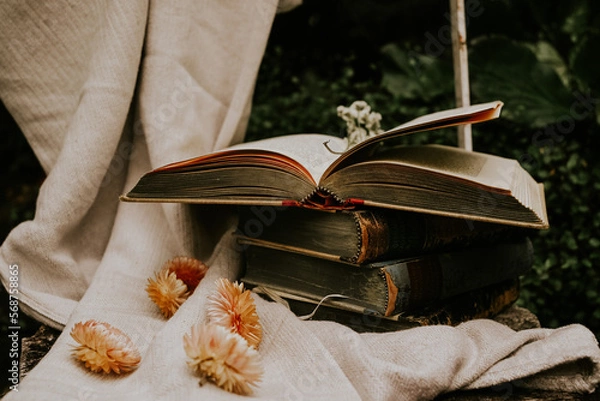 Obraz Bücher Stillleben