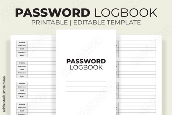 Obraz Password Logbook