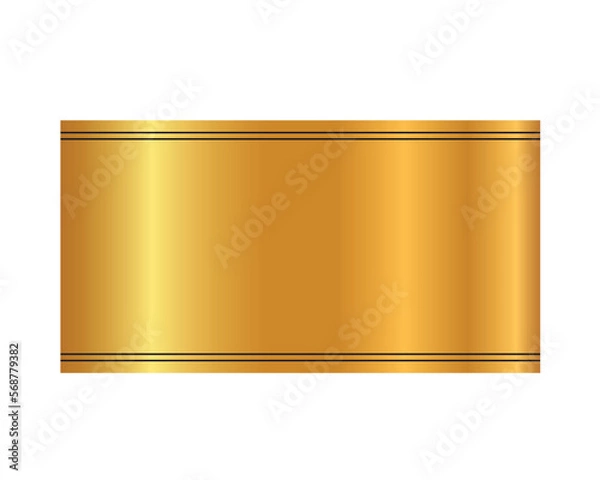 Obraz golden frame with ribbon png