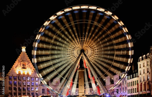 Obraz Grande roue à Lille