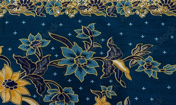 Fototapeta Pattern on a batik fabric