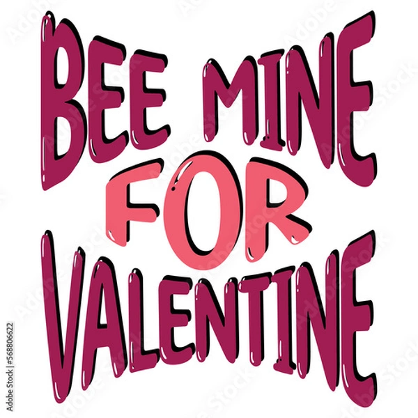 Obraz bee mine for valentine