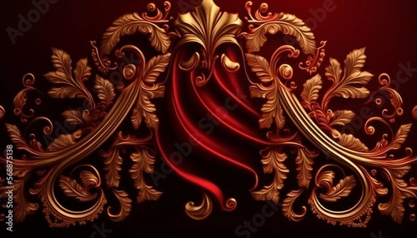 Fototapeta beautiful background red style