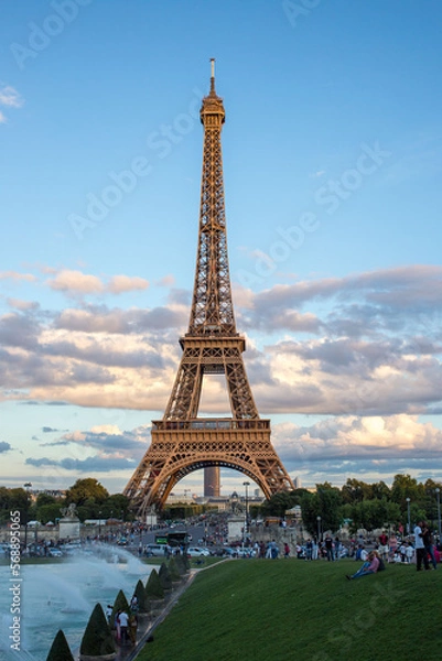 Obraz eiffel tower at sunset