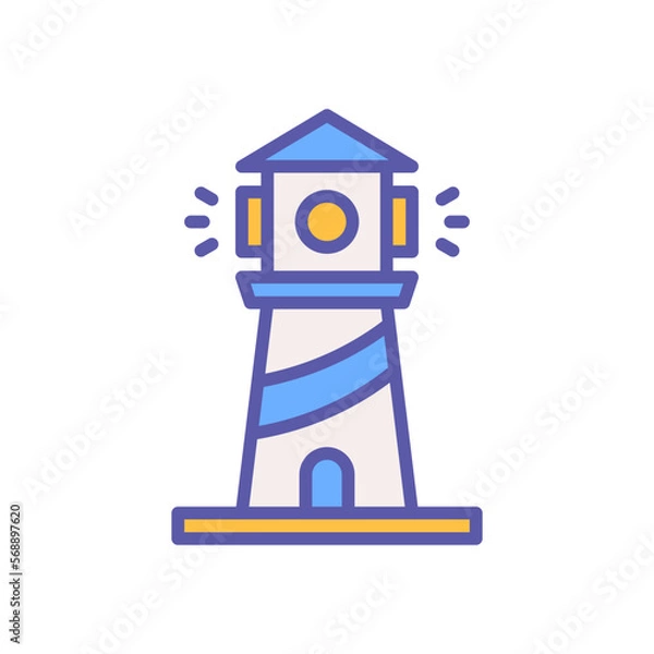 Obraz lighthouse icon for your website design, logo, app, UI. 