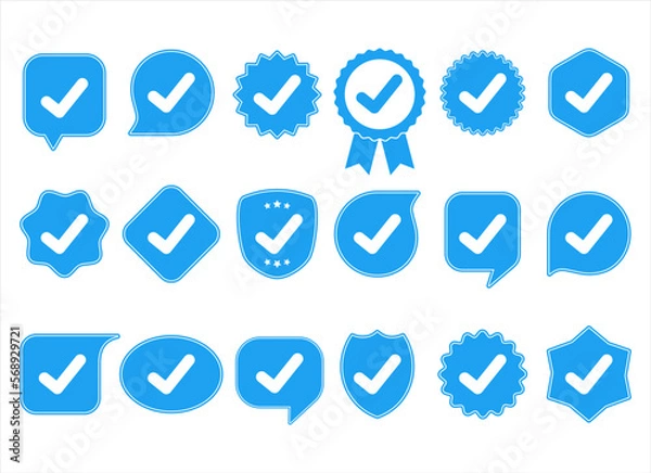 Fototapeta Quality Guaranteed Seal With Check Mark vector illustration 