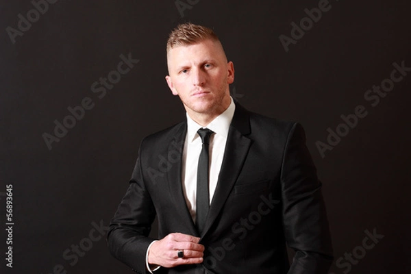 Obraz Young Businessman suit