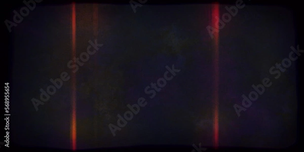 Fototapeta Abstract surreal red vertical lines on black paranormal background, with horror creepy splash watercolor antique paint, goth mystery painted season Halloween or warm red design	