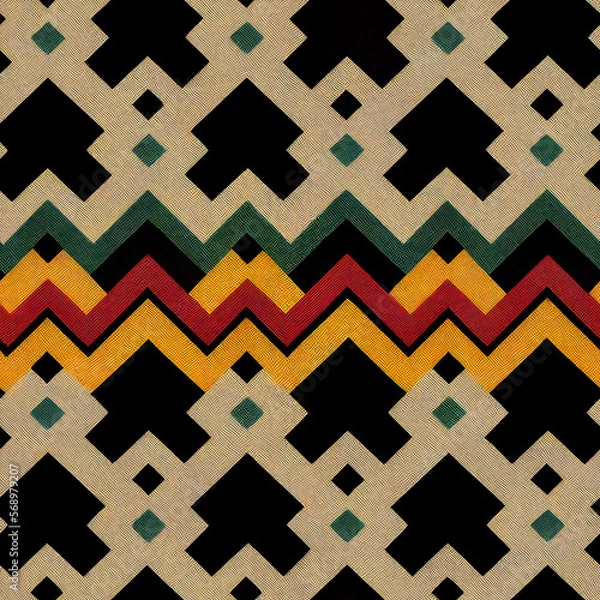 Obraz seamless geometric pattern