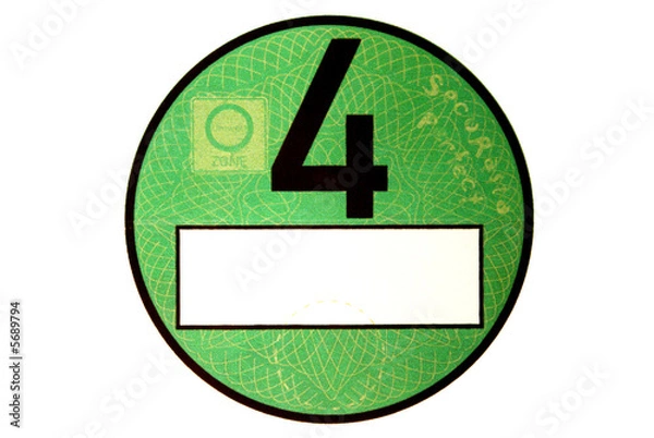 Obraz Umweltzonen Plakette 4