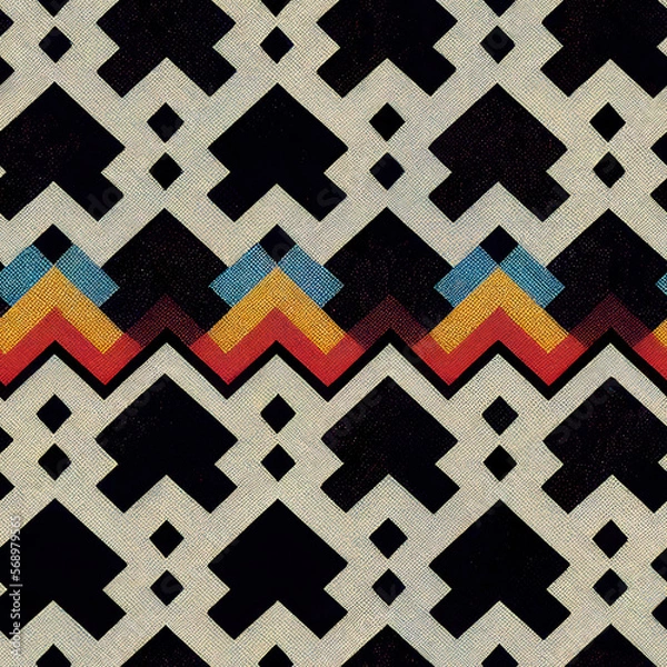 Obraz seamless geometric pattern