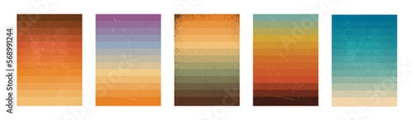 Fototapeta retro vintage 70s style stripes background poster lines. shapes vector design graphic 1970s retro background. abstract stylish 70s era line frame illustration