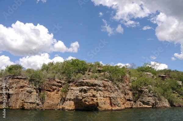 Obraz blue sky and clouds