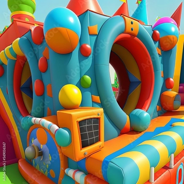 Fototapeta Bounce house