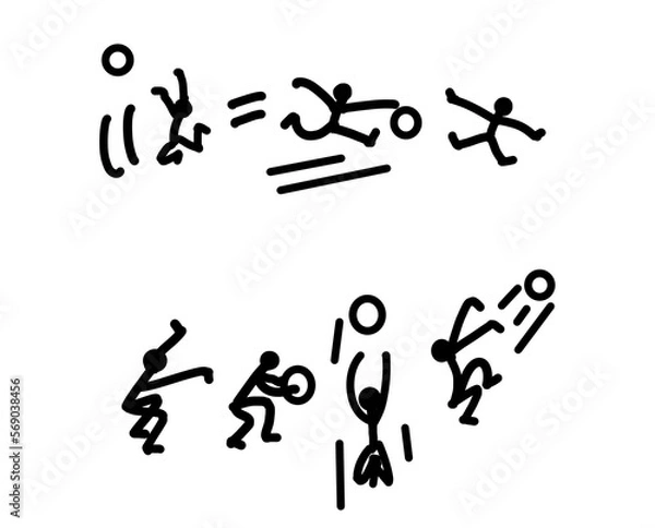 Fototapeta シルエット　バスケットボール！