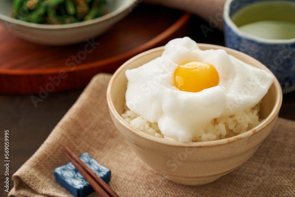 Fototapeta ふわふわ卵かけご飯
