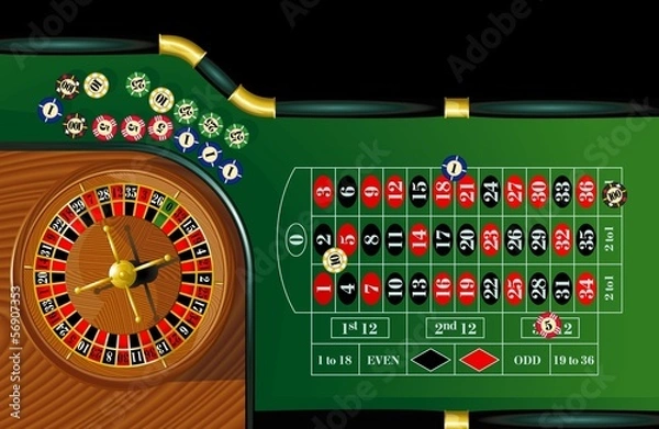 Fototapeta Roulette. Vector.