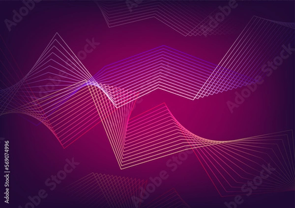 Fototapeta Technology futuristic abstract background.technology,digital network illustration