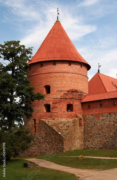 Fototapeta Wasserschloss Trakai