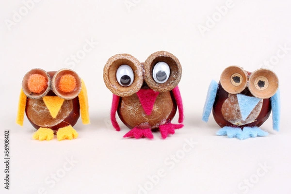 Obraz 3 Kastanien Eulen