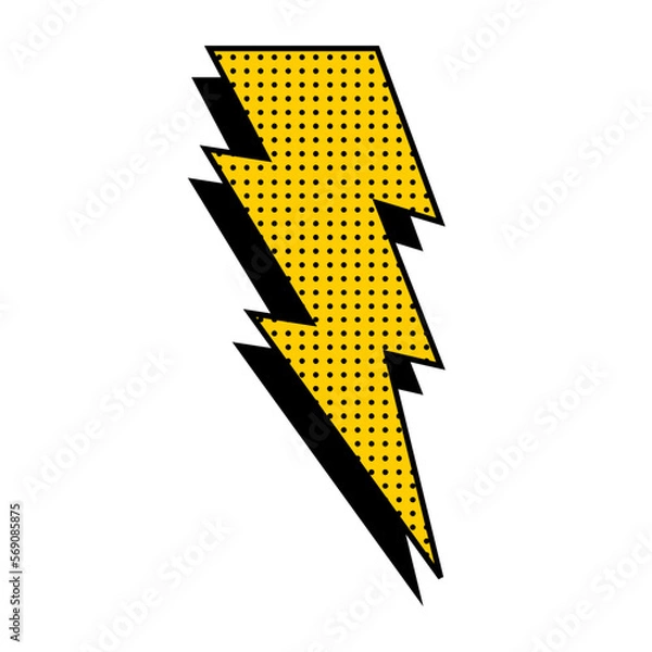 Obraz 90s Geometric Shape Dot Halftone