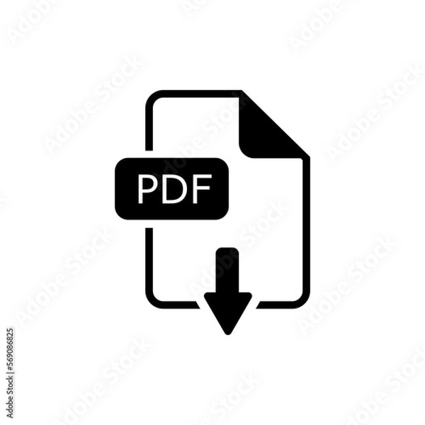 Fototapeta file pdf icon vector
