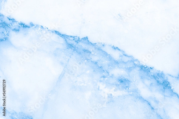 Fototapeta Marble rock texture blue ink pattern liquid swirl paint white dark that is Illustration background for do ceramic counter tile silver gray that is abstract waves skin wall luxurious art ideas concept.