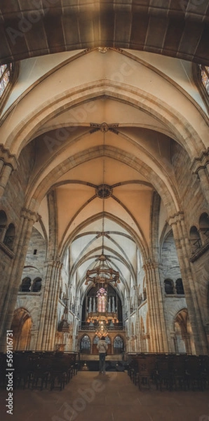 Fototapeta interior of the cathedral of st john the baptist