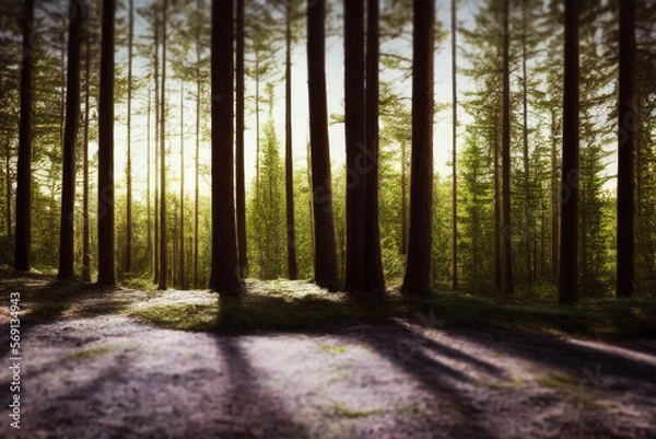 Obraz secret path in the forest