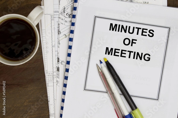 Obraz Minutes of meeting