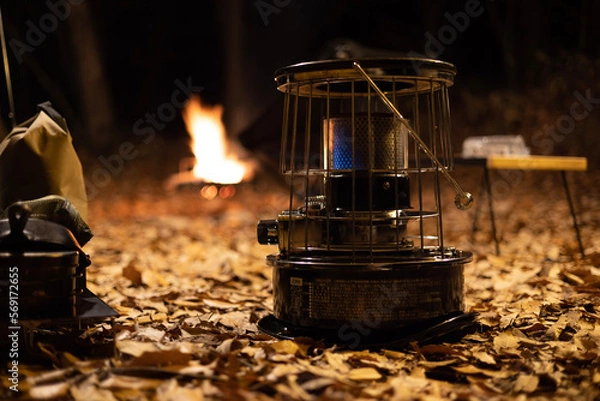 Obraz burning gas stove