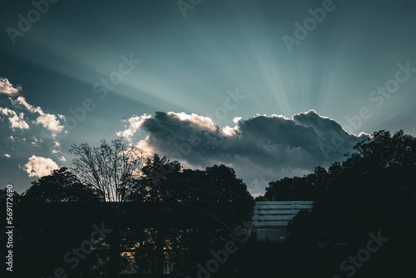 Obraz sun and clouds