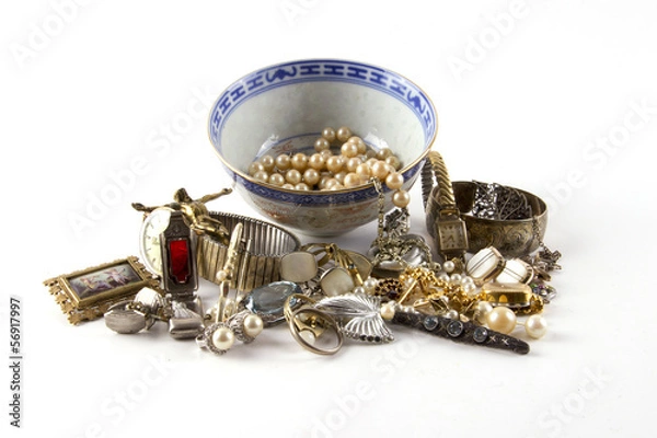 Obraz Oma´s Schmucksammlung