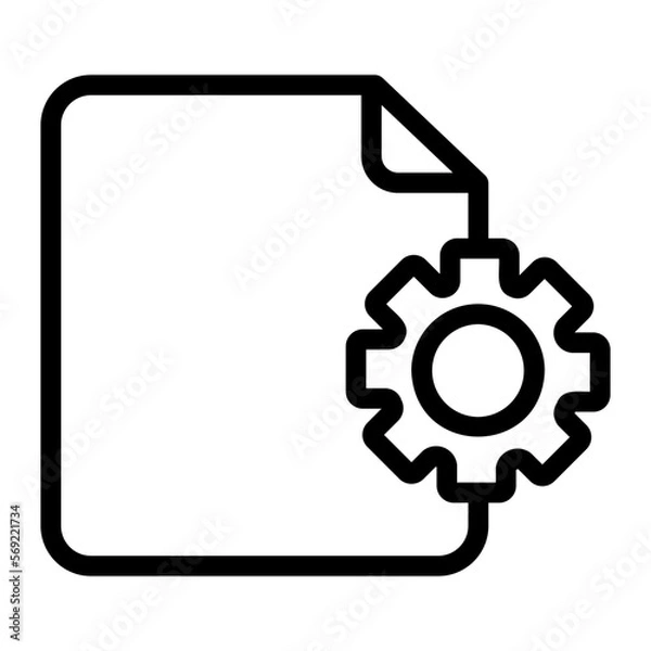 Fototapeta setting icon 