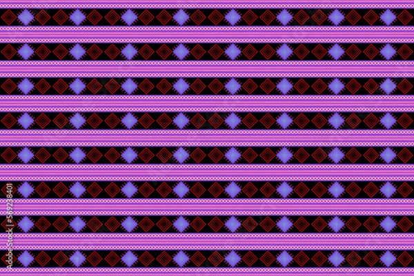 Fototapeta Ethnic seamless pattern. Tribal vector texture. Aztec style.