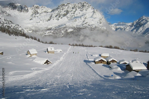Fototapeta Pista di sci
