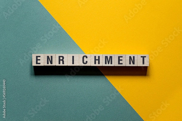 Obraz Enrichment - word concept on cubes