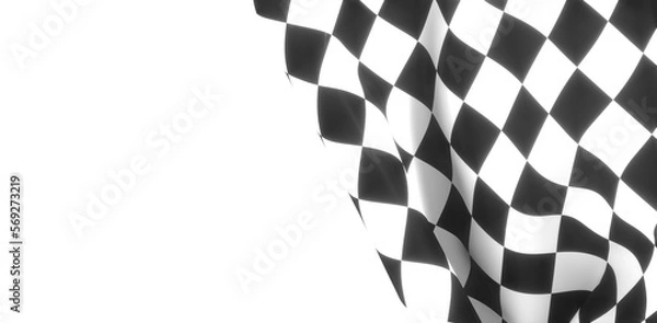 Fototapeta  Checkered flag, race flag background