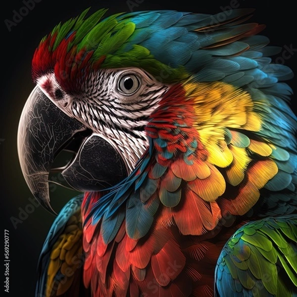 Fototapeta Rainbow Macaw