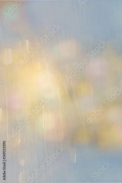 Obraz Abstract, blue, gold and pink bokeh with light scratches