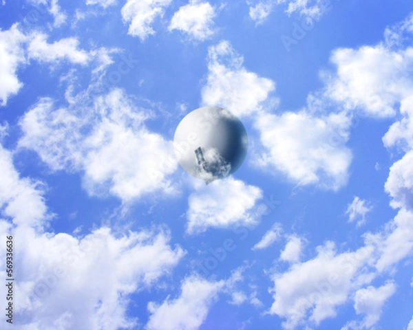 Obraz China Surveillance Balloon in Sky