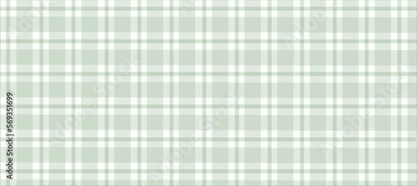 Obraz Green plaid light background vector illustration.