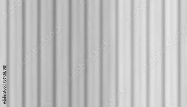 Obraz White profiled metal sheet like wooden wall from vertical planks.