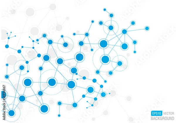 Fototapeta Network Background