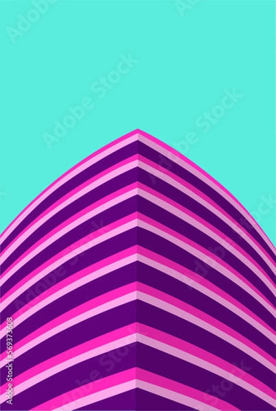 Obraz minimalist abstract architecture vector graphic 